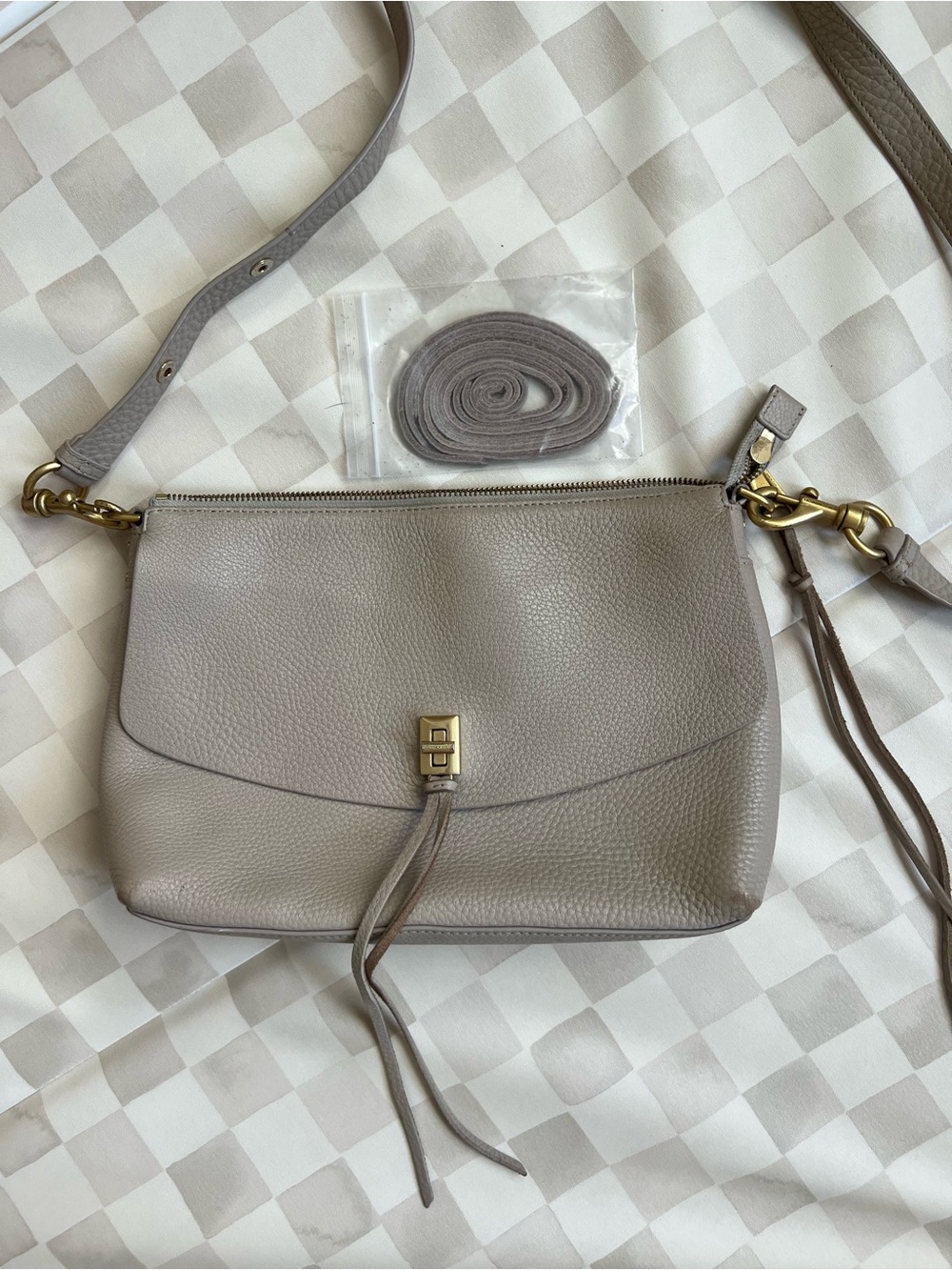 Rebecca Minkoff Darren Shoulder Bag in Taupe